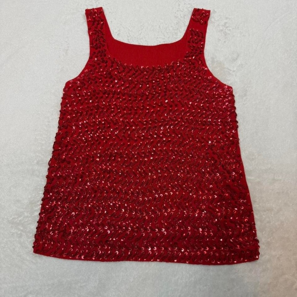y2k sequin tank